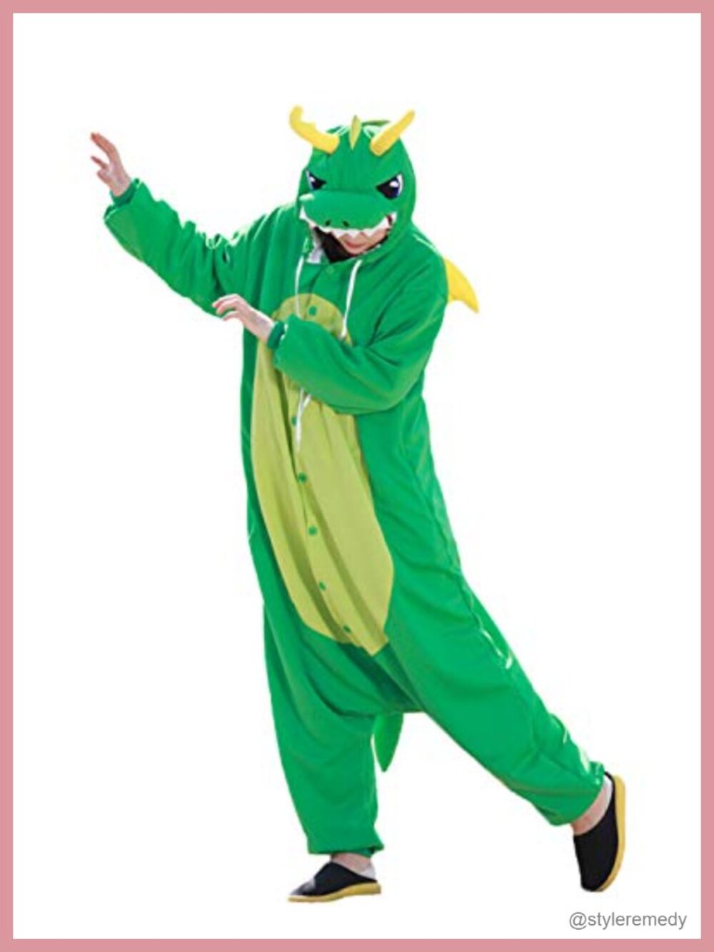 Unisex Adult Dragon Animal Cosplay Costume Pajama Set Hooded Long Sleeve